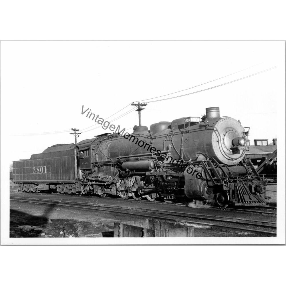 Vintage Atchison, Topeka & Santa Fe - ATFE Railway 3801 Steam Locomotive T3-458‎